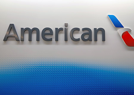 American Airlines office sign