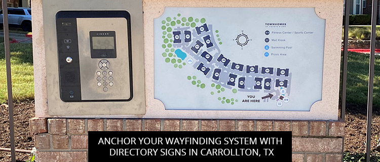 Anchor Your Wayfinding System With Directory Signs In Carrollton, TX